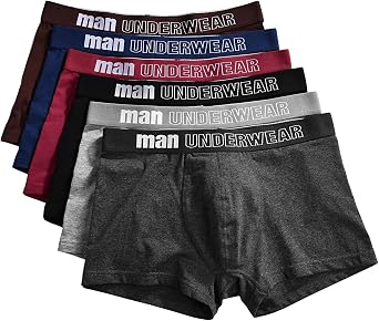 IYUNYI Mens Comfortable Cotton Classics Multipack Boxer Briefs