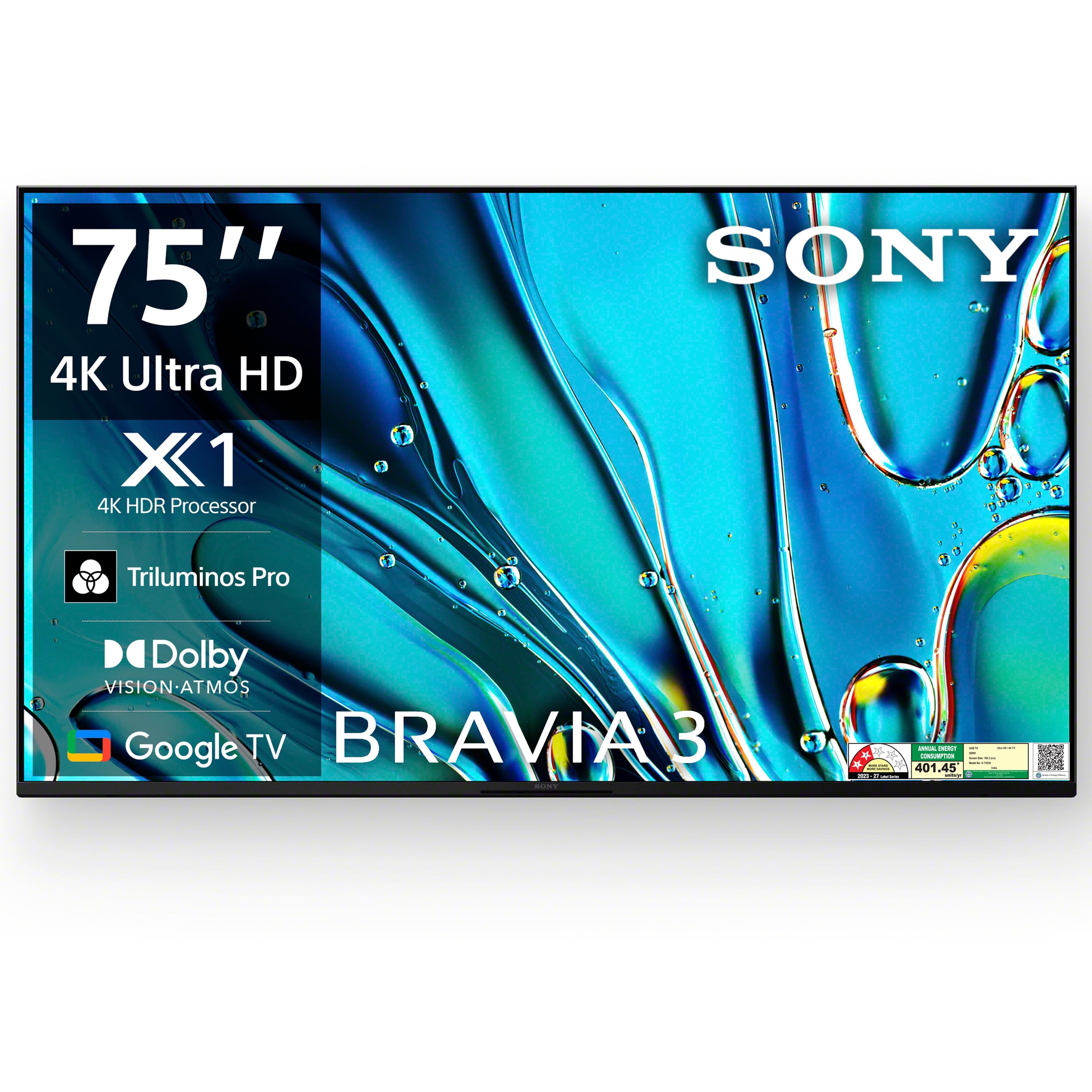Sony BRAVIA 3 Series 189 cm (75 inches) 4K Ultra HD AI Smart LED Google TV K-75S30 (Black)-image-41