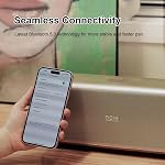 DOSS SoundBox Ultra Bluetooth Speaker with 2.1 Sound Channel Audio, 80W Superior Sound with Deep Bass, Two DSP Technologies, 18H Playtime, BT 5.3, Wireless for Home, Office, Bedroom-Gold