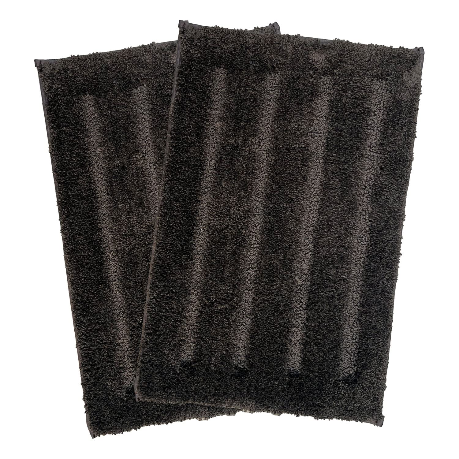 Luxe Home Bathmat 2500 GSM Microfiber Super Soft Matt Anti Skid Water Absorbent Classic Doormat Mats for Bathroom, Kitchen, Entrance (40cm x 60cm, Arabic Coffee, Pack of 2)