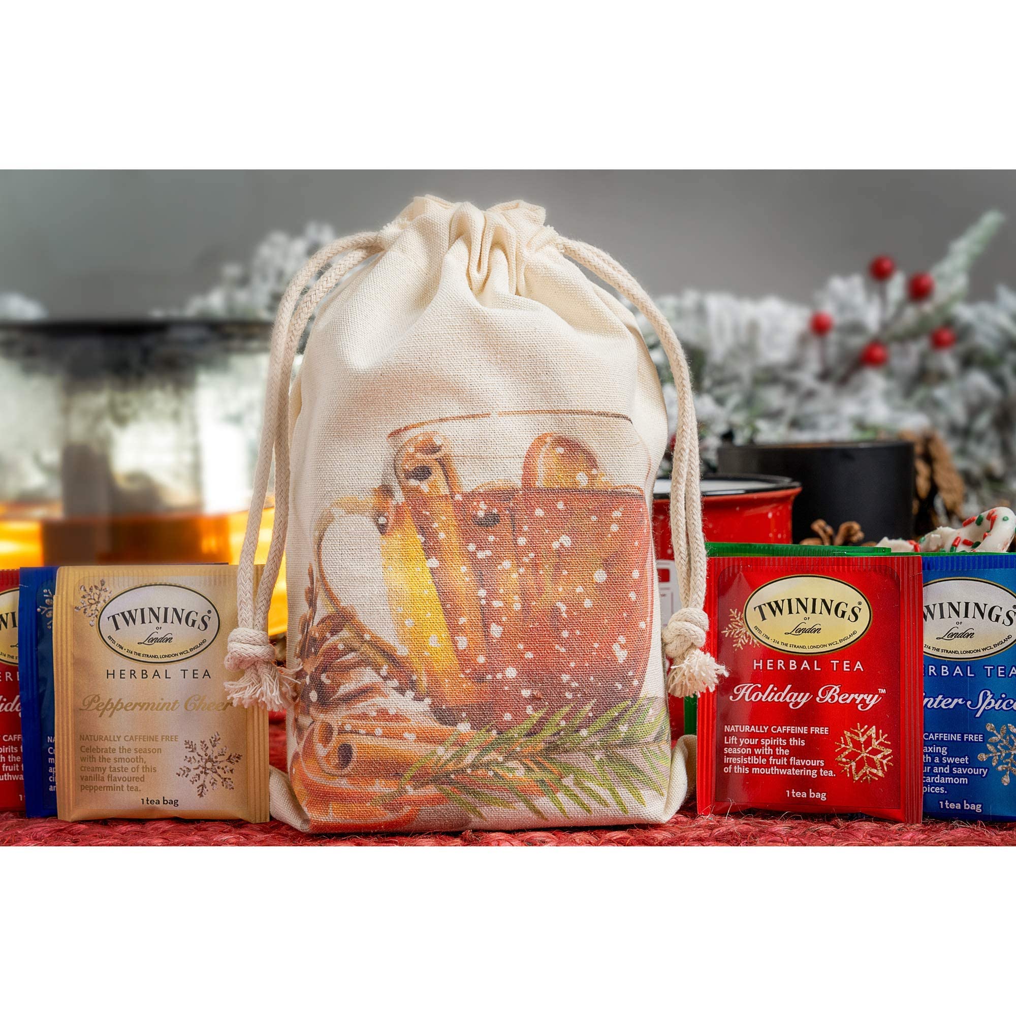 Twinings Holiday Tea Bag Sampler Gift Set Seasonal