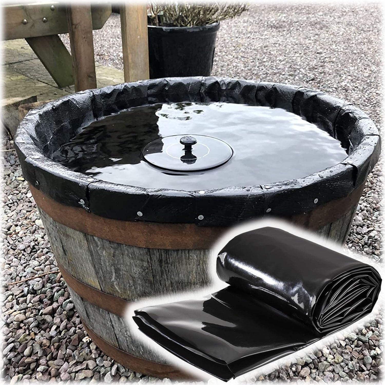 Bâche de bassin en PEHD membrane résistante aux UV pour jardin 4x6m