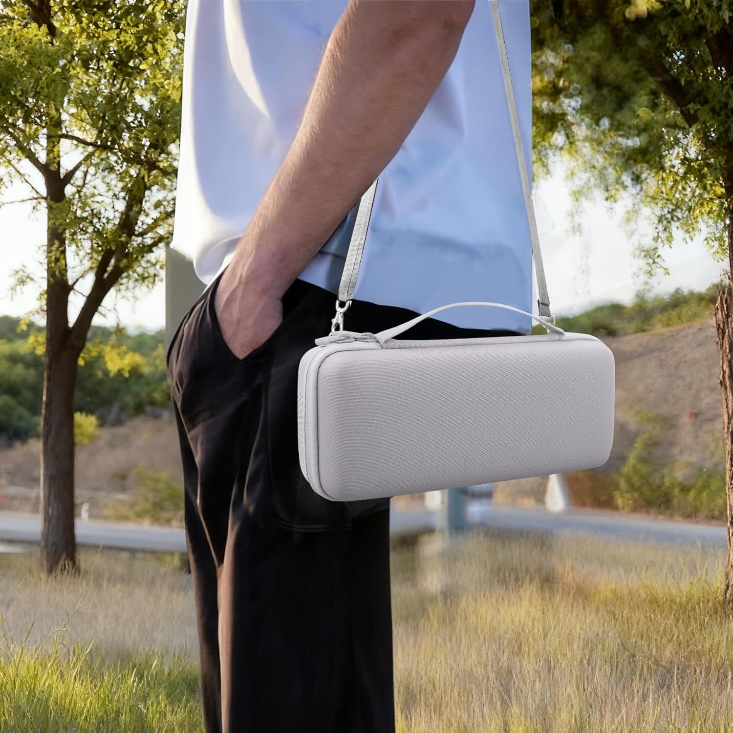 co2CREA Hard Travel Case Replacement for Bose New SoundLink Flex 2nd Gen/Bose SoundLink Flex Bluetooth Portable Speaker (Fog Grey Case) - Image 9