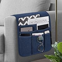Vista 10 de Teniux Soporte de Control Remoto Caddy para Sillón Reclinable y Sofá, Organizador Antideslizante de Reposabrazos con 5 Bolsillos para Revista