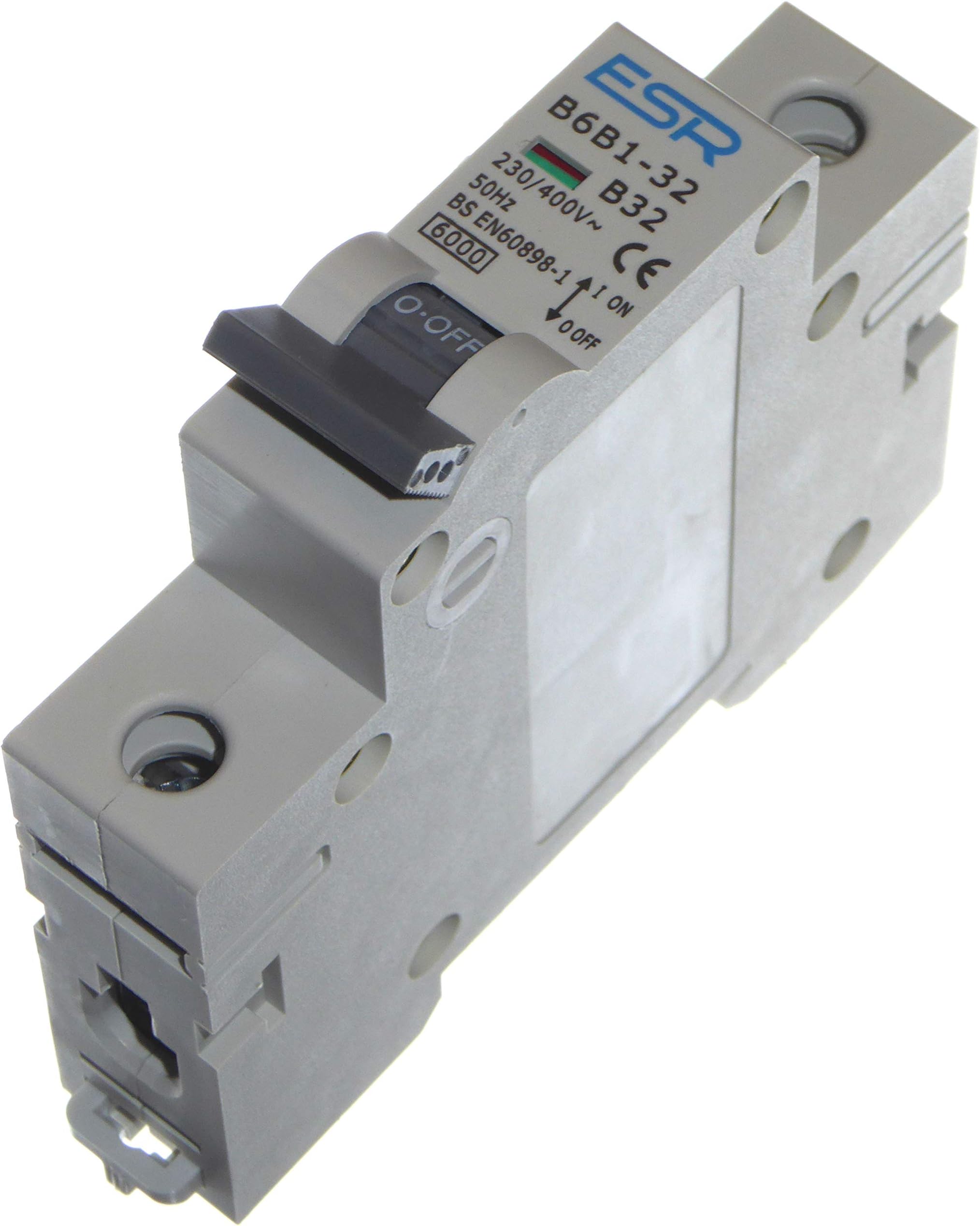 Circuit Breaker MCB Single Pole Type B (All Amps 6A 10A 16A 25A 32A 40A 50A 63A) (32 A)