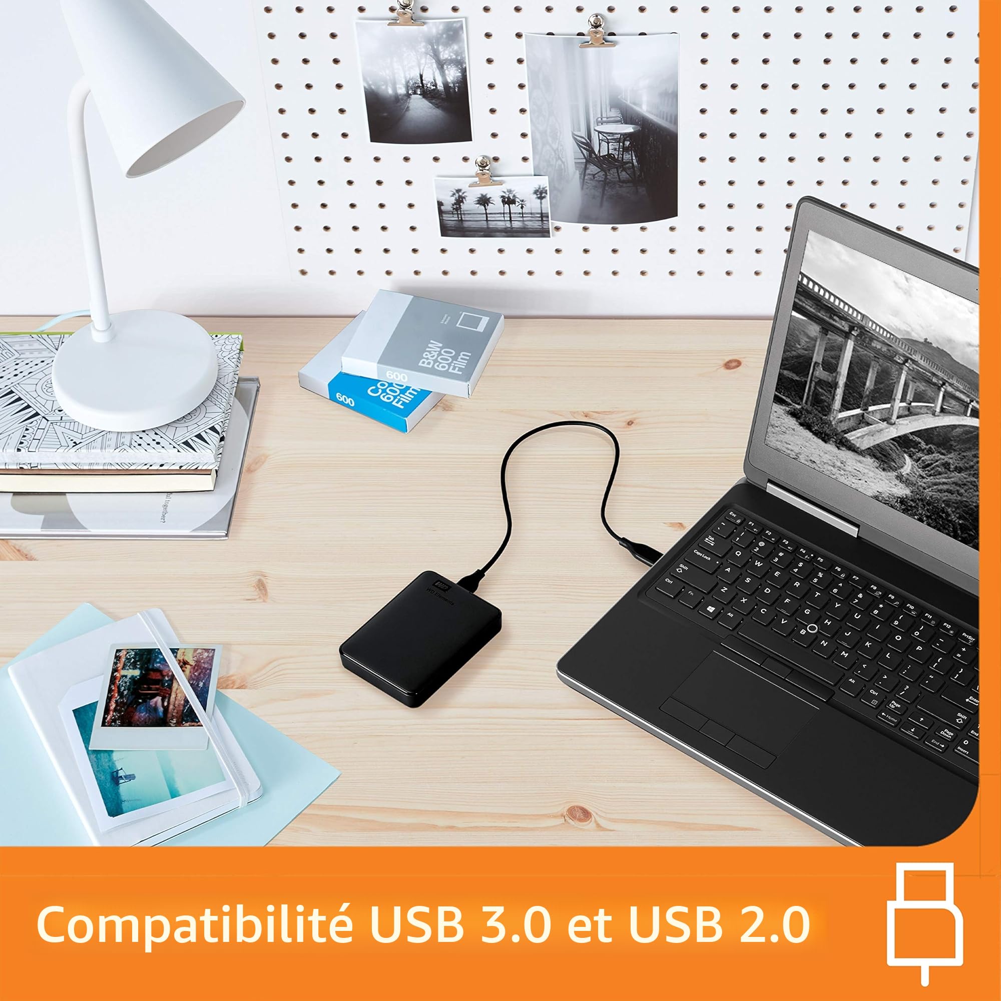 Disque dur externe Western Digital Elements 2 To Noir Edition Exclusive