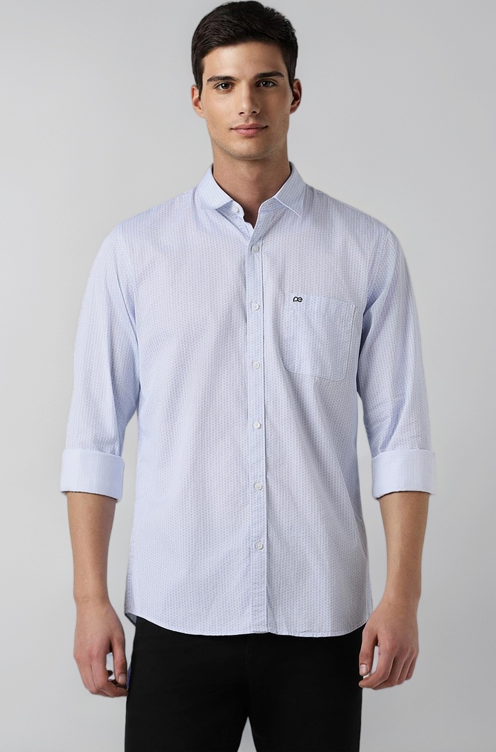 Men's Everyday Ditsy Print Slim Fit Full Sleeve Casual Shirt | 100% Cotton