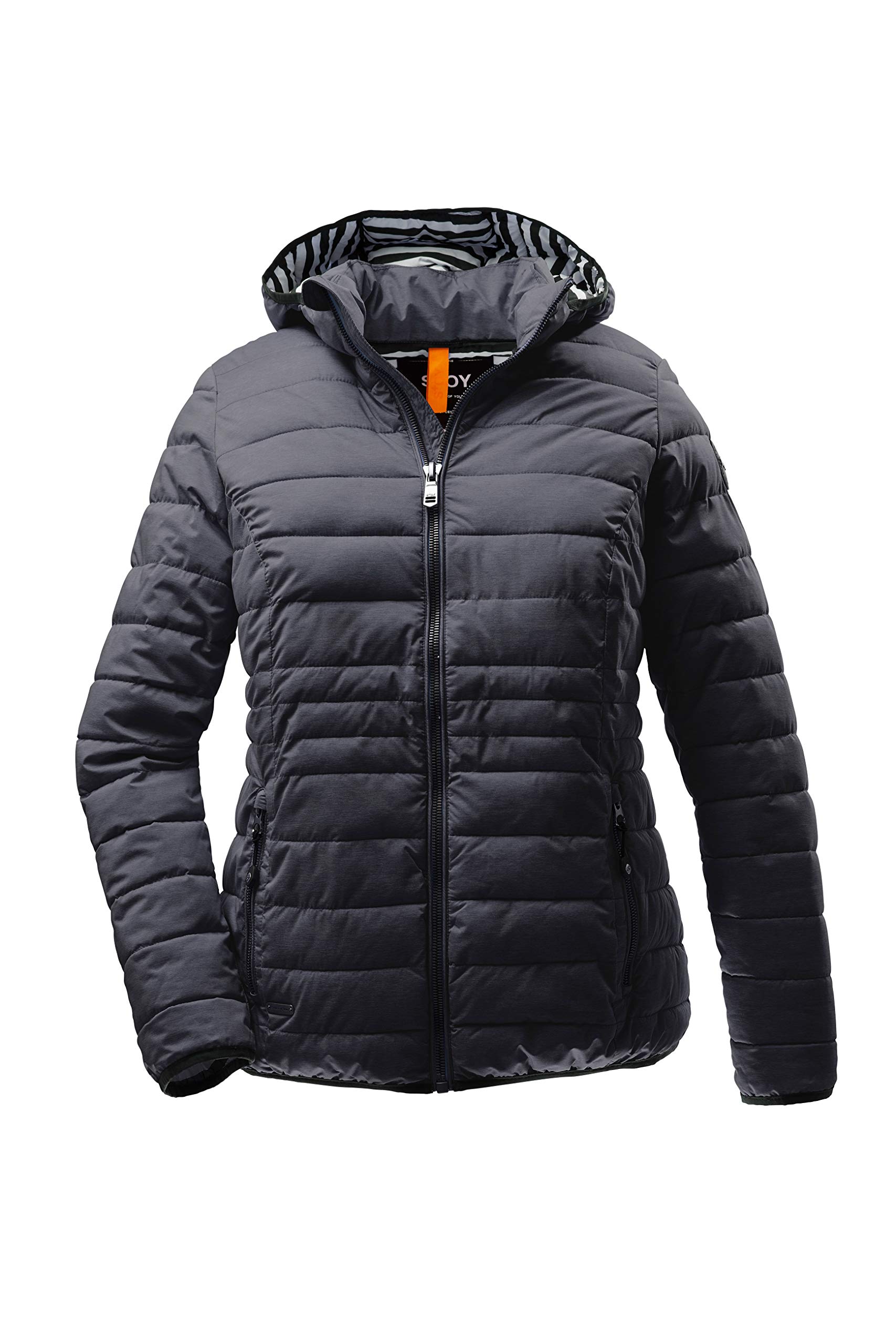 STOY Damen Steppjacke mit abzippbarer Kapuze - große Größen - Thiant WMN Quilted JCKT A, dunkelnavy, 46; 36962-000