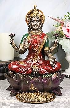 Amazon.co.jp: Ebros 美しい大きなヒンドゥー教の女神ラクシュミ