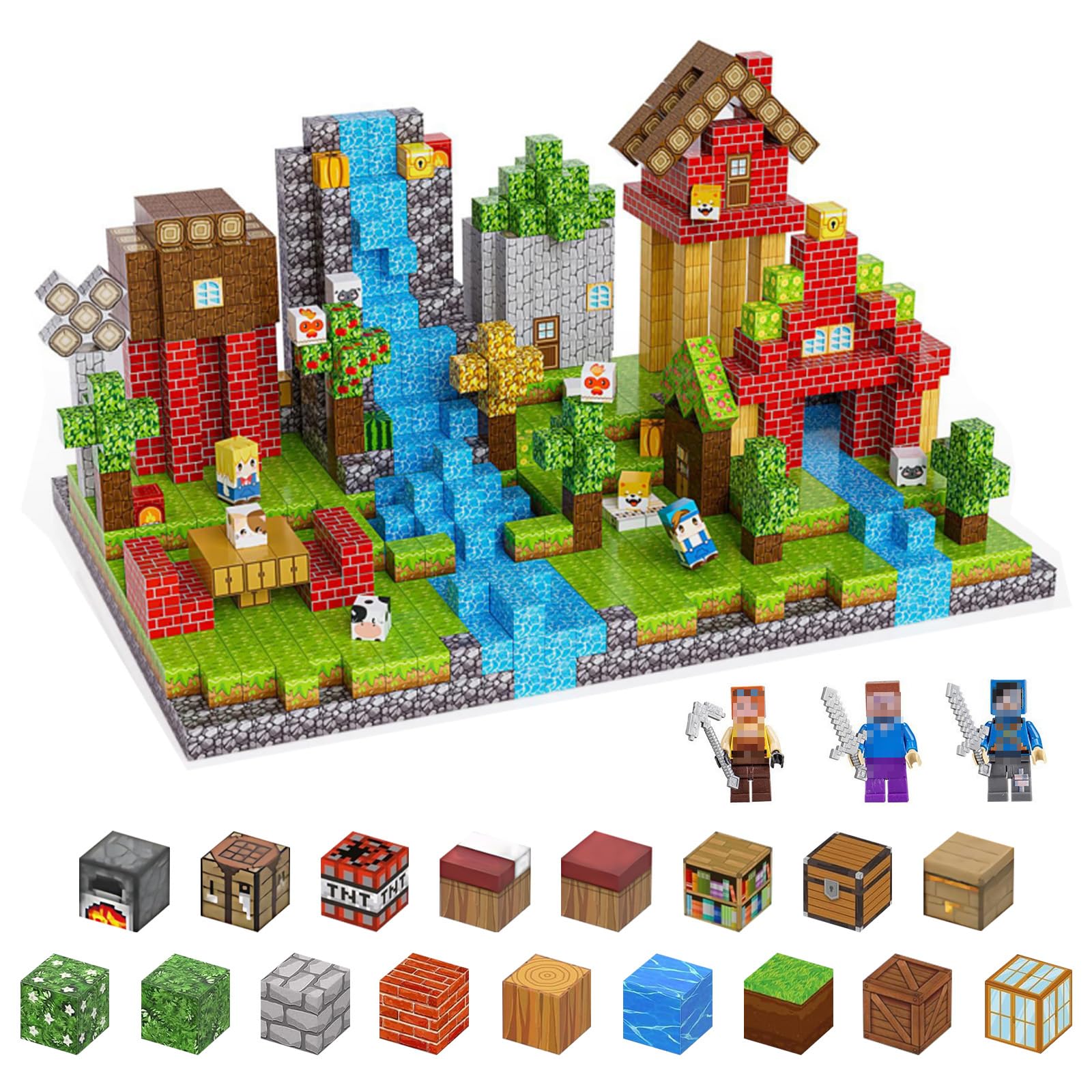 Bloc De Construction Magnétiques Enfant 43 Pièces Construction Magnetique Enfant Jeux