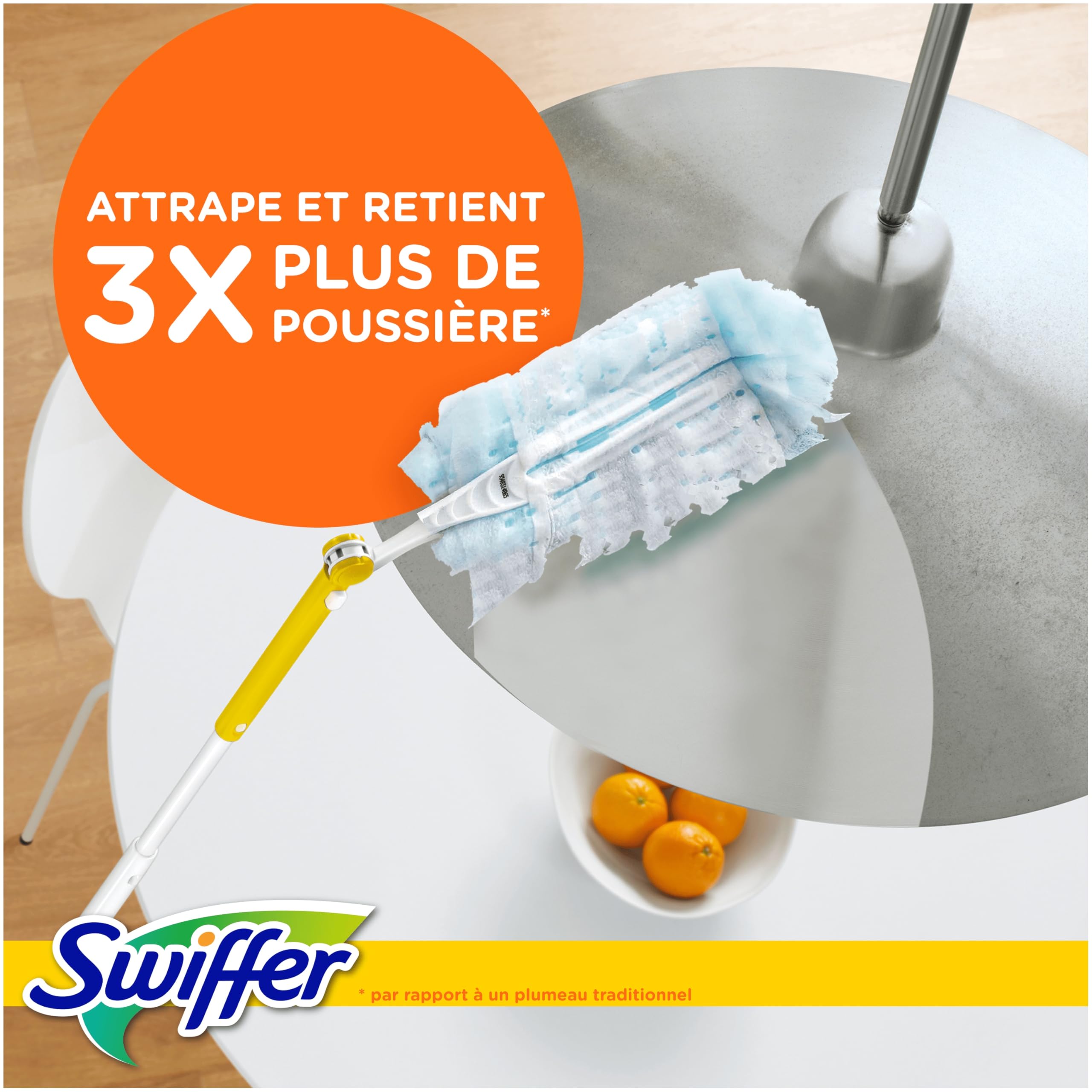 Swiffer Duster Plumeau Recharges 23 Unités 3 Lingettes Nettoyantes Humides Capture Poussière