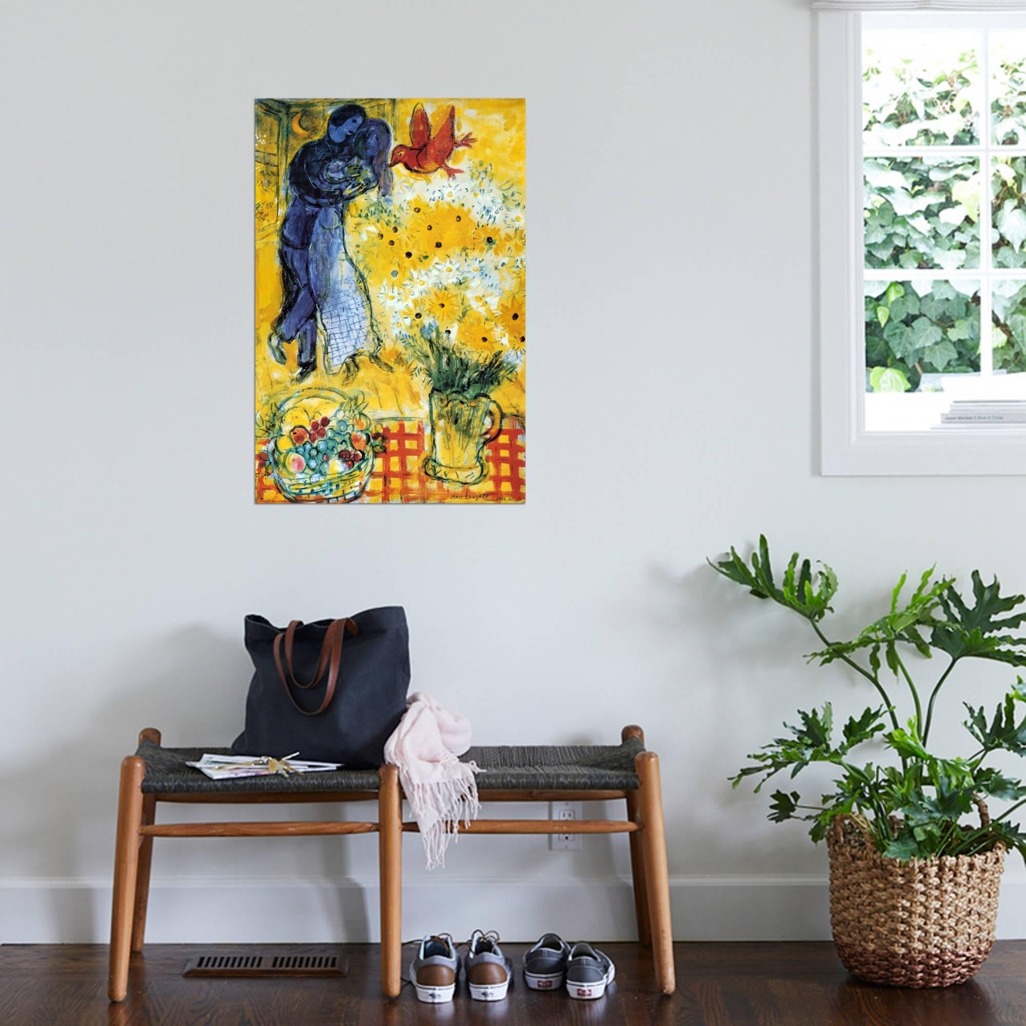 Amazon.com: AllPosters Wall Poster Les Amoureux by Marc Chagall