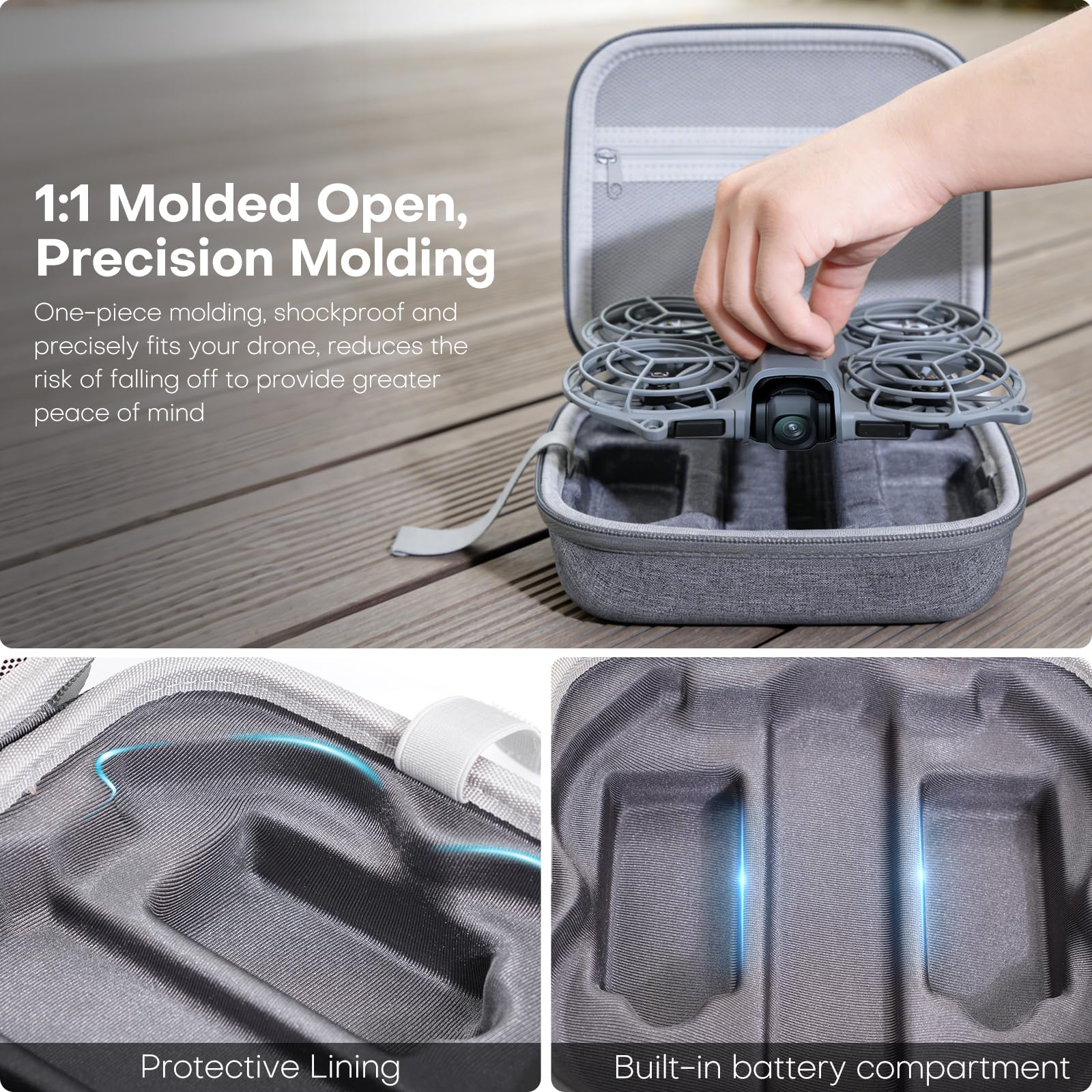 REYGEAK Dla DJI Neo 2 Carriage Case, Kompaktowa Przenośna Torba Do DJI Neo 2 Akcesoria Drone