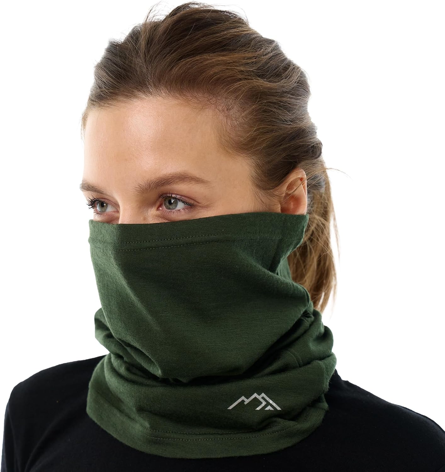 Merino.tech Merino Wool Ski Neck Gaiter - Face Mask Neck Warmer for Men & Women