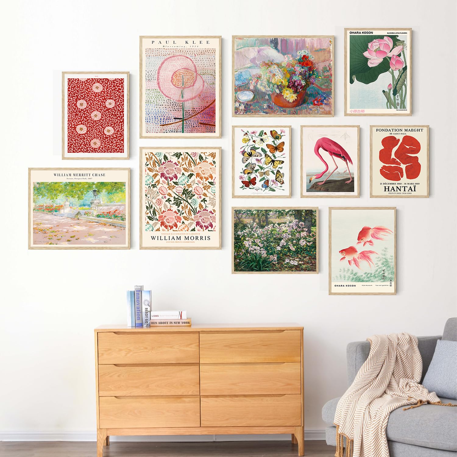 Amazon.com: roslynity coquette wall art prints set of 11 eclectic ...