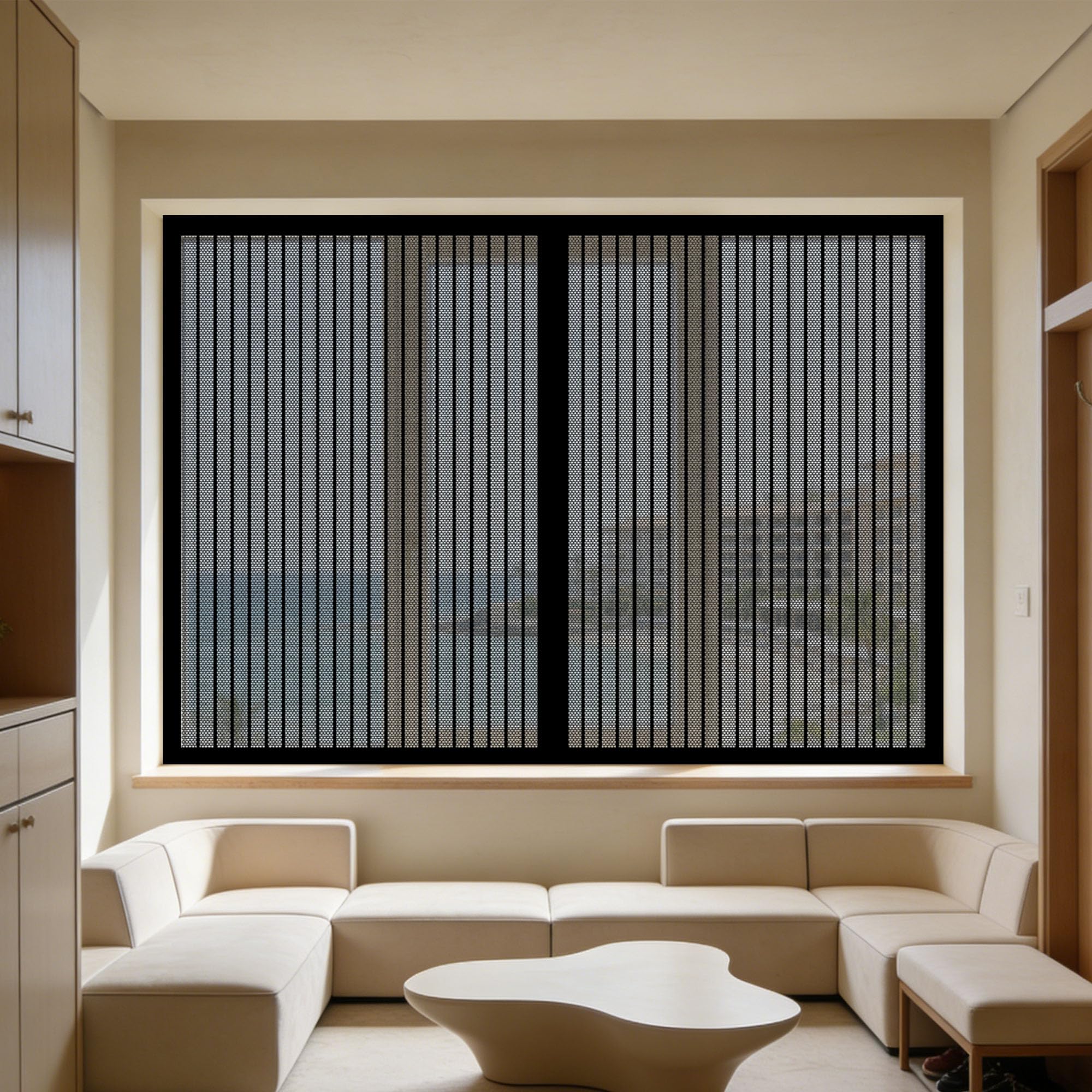 Moustiquaire pour fenêtre 170x165 cm pour aérer la maison l'été