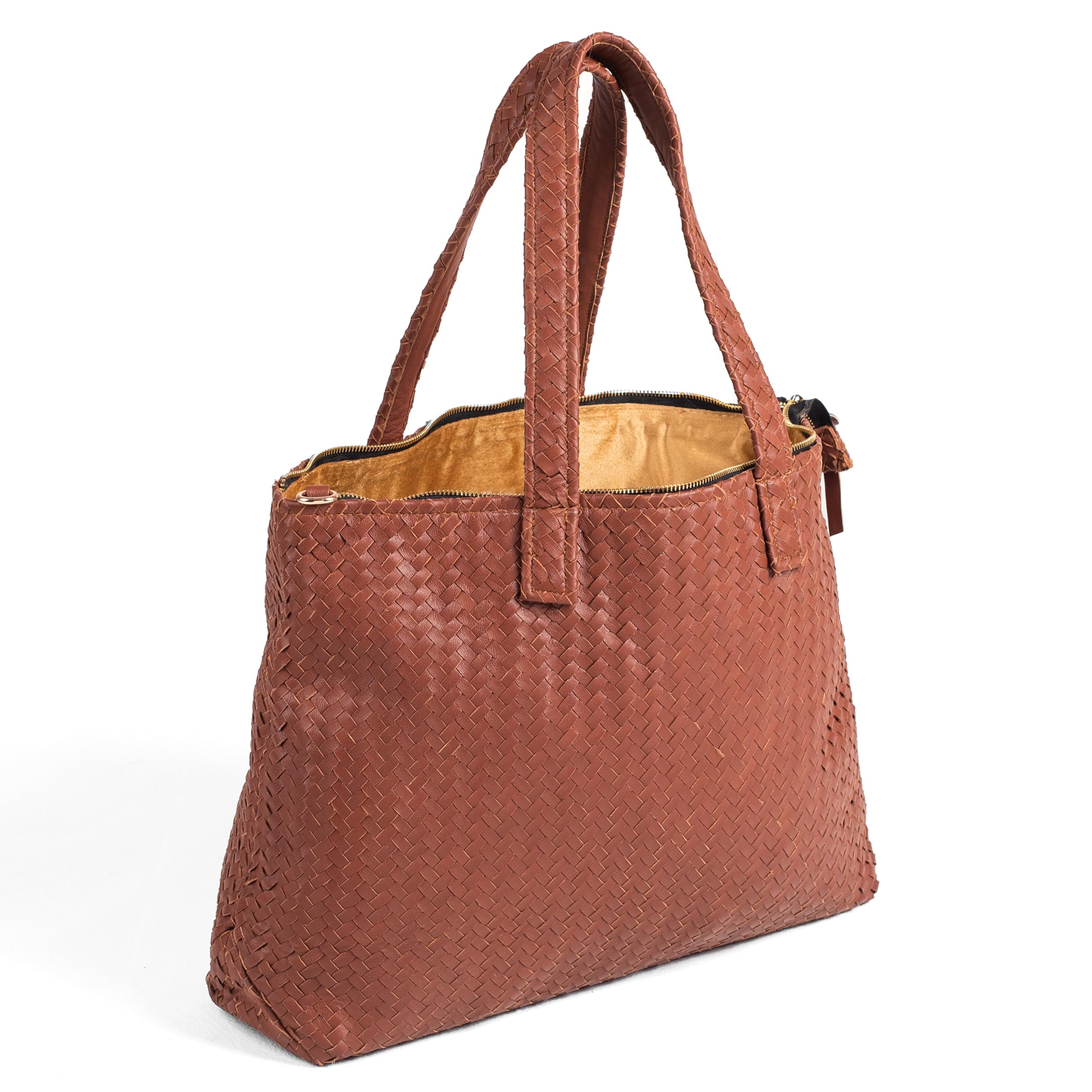 Jild Hobo Style Woven Bag for Women - Soft Handmade Genuine Leather Work Tote Bag - Cross Body Womens Purse