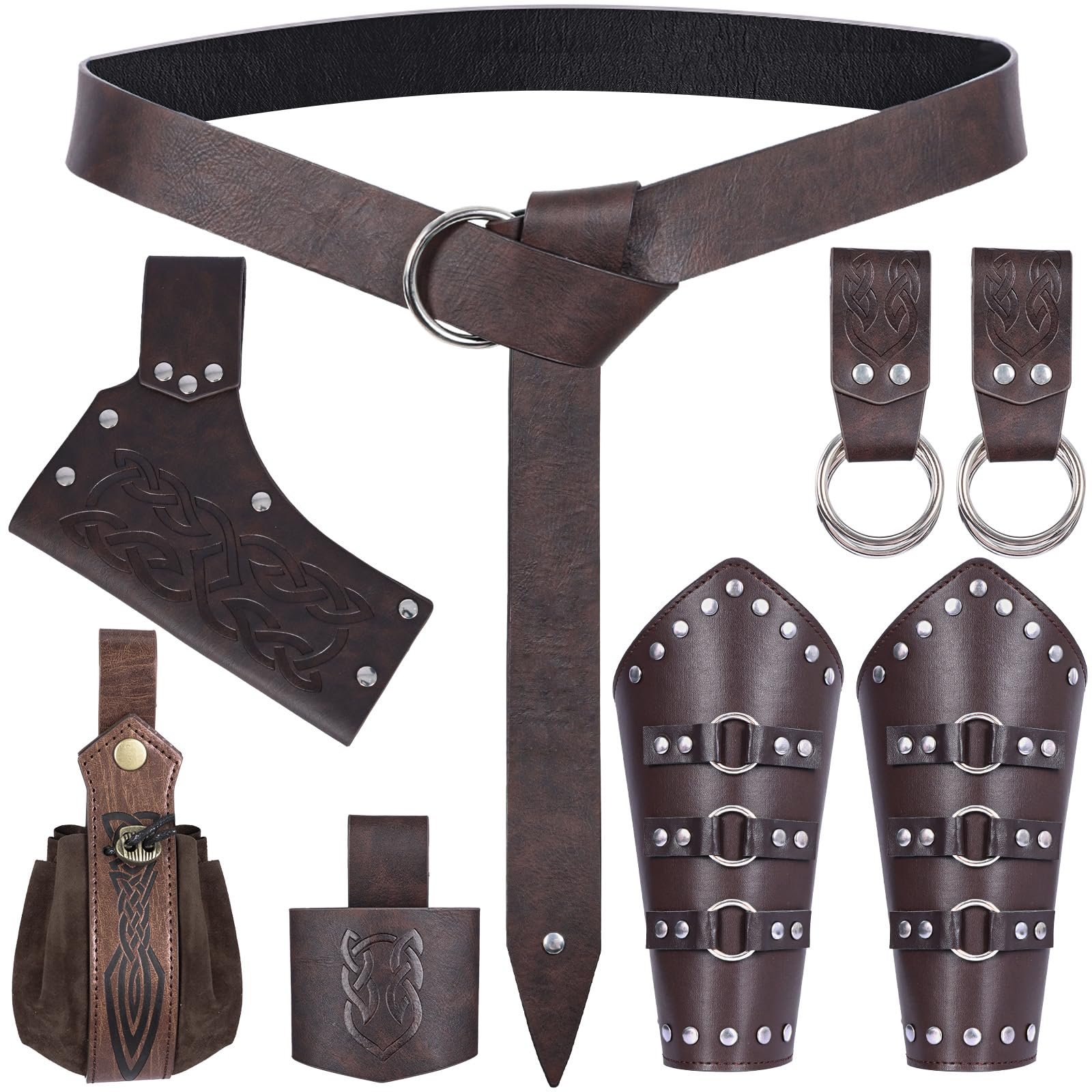Medieval Renaissance Sword Belt Set - Pirate Costume Accessories