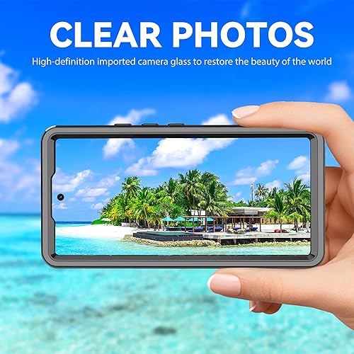 Miniatura 5 de Mangix Google Pixel 6A funda impermeable IP68 a prueba de polvo a prueba de golpes con protector de pantalla integrado cubierta protectora