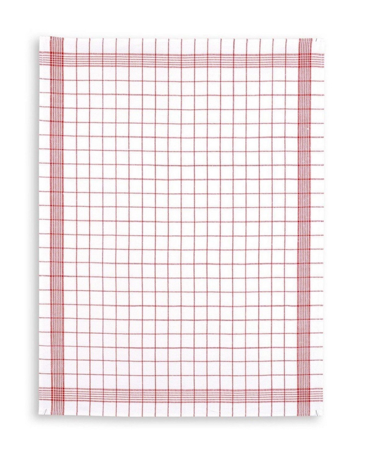 Kaufmann 10 paños de Cocina, 100% algodón, Lavables a 95 º C, 50 cm X 70 cm, Color Rojo