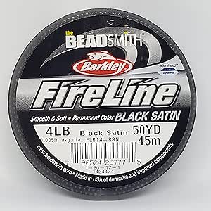 Fil Fireline Pré-ciré 4lb Smoke - 0,12mm, 125 Yards, Pour Perlage Et Bijoux, Ultra-résistant