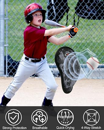 Roadbox Youth Boys Compression Shorts with Protective Cup Baseball Football