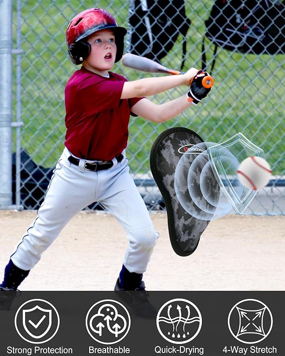Roadbox Youth Boys Compression Shorts with Protective Cup Baseball Football