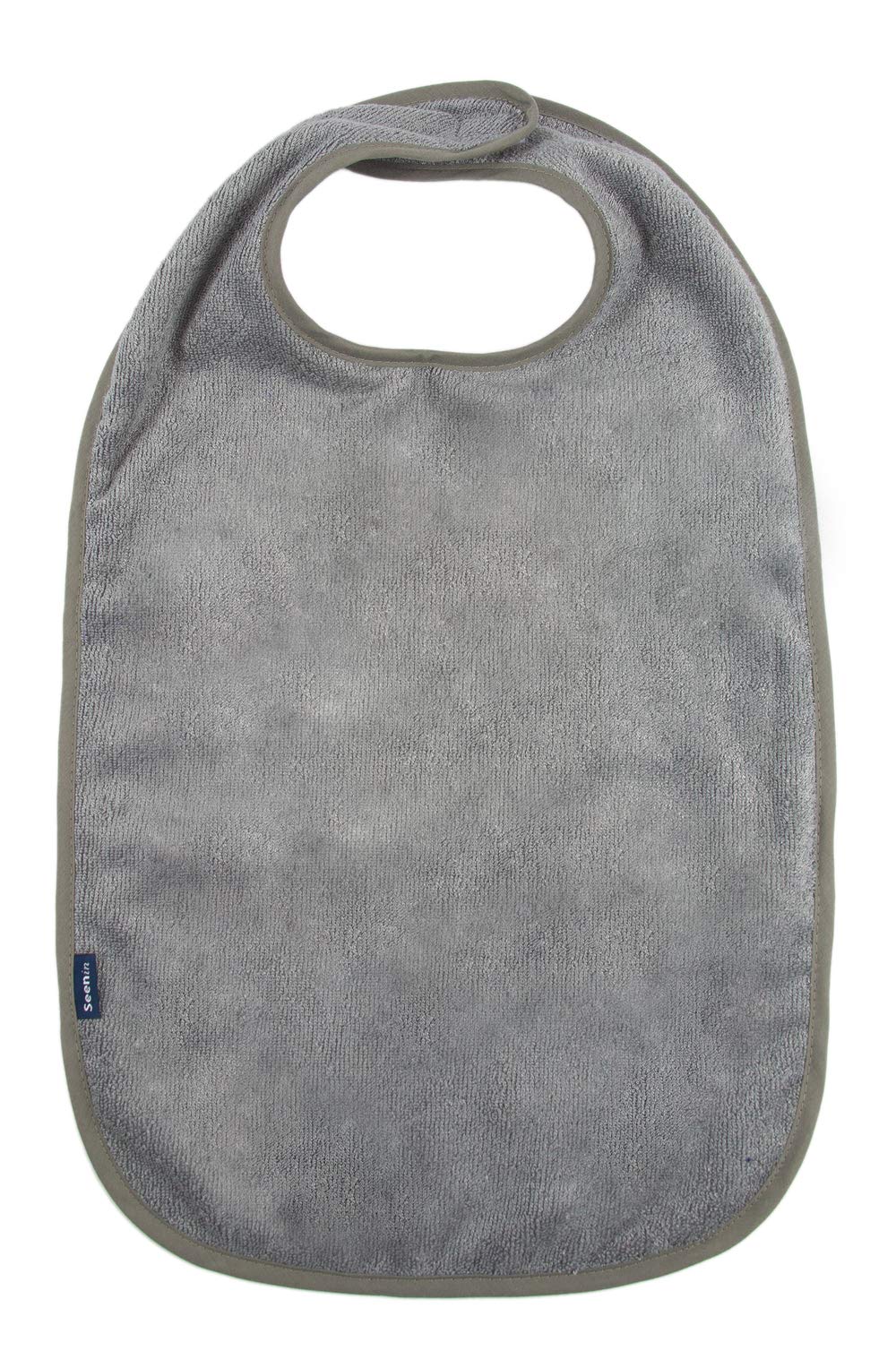 Seenin Limited Grey Adult Dribble Bibs Bamboo Towel (, Medium)