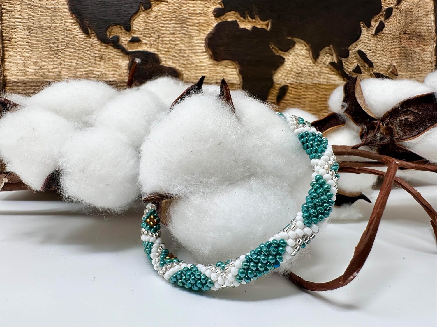 Genuine Nepalese Beaded Bracelet - Handmade in Nepal image 2