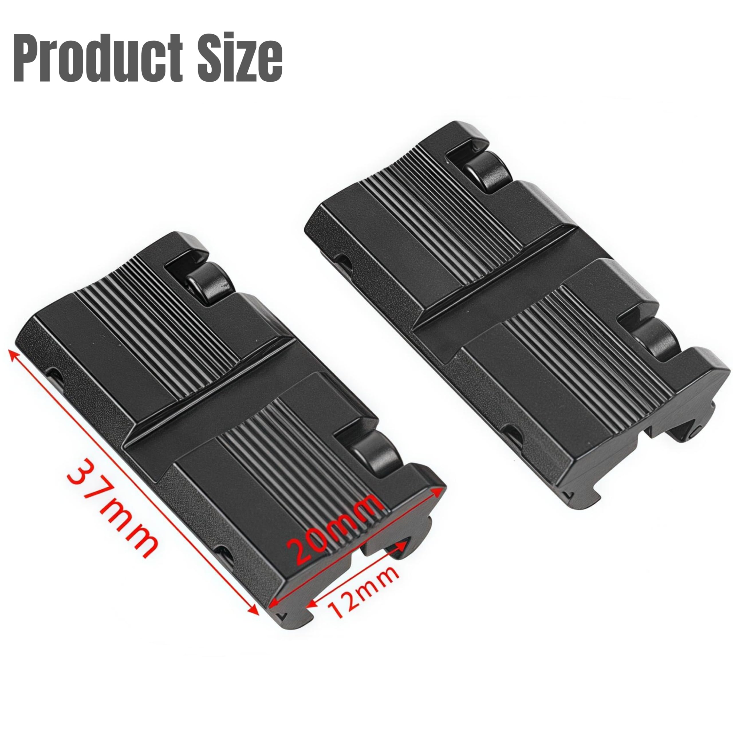 ACEXIER 2 Pezzi/Set Supporto per cannocchiale per Fucile da Caccia Base tattico 11mm Coda di Rondine a 20mm W.eaver P.icatinny Rail Adapter Mount Gun Accessory
