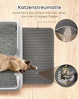 Papettly Rozsdamentes Acél Macskatoalett - Félig Zárt Alomtálca Alátéttel, Könnyen Tisztítható, 50x35x20 cm, Kis és Közepes Macskáknak 3
