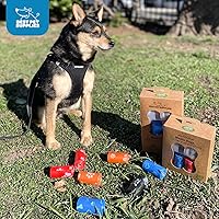 Vista 17 de Best Pet Supplies - Bolsas para limpieza de excremento de perro, rollo de repuesto, uso en exteriores, a prueba de fugas y desgarros, plástico
