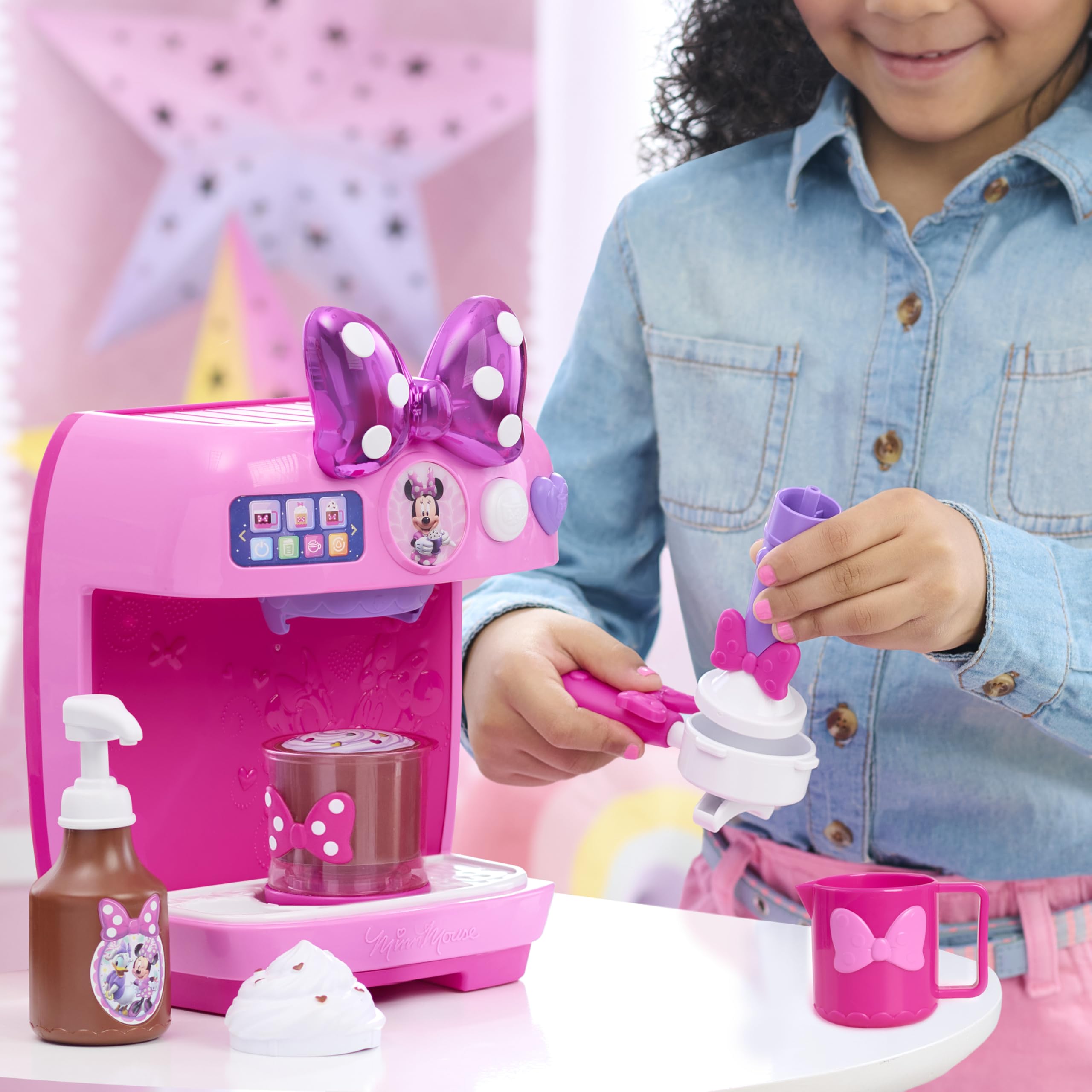 Just Play Set di Gioco Disney Junior Minnie Mouse Rise & Shine Bowrista, Giocattoli per Bambini dai 3 Anni