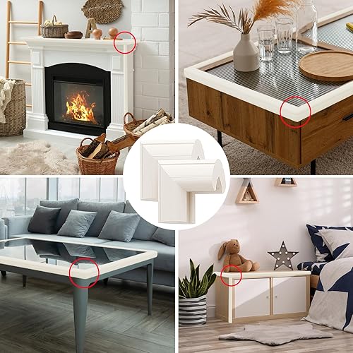 Miniatura 5 de Paquete de 8 protectores de esquina para niños, protectores de esquina suaves de espuma mejorados, protectores de esquina de seguridad para bebés,