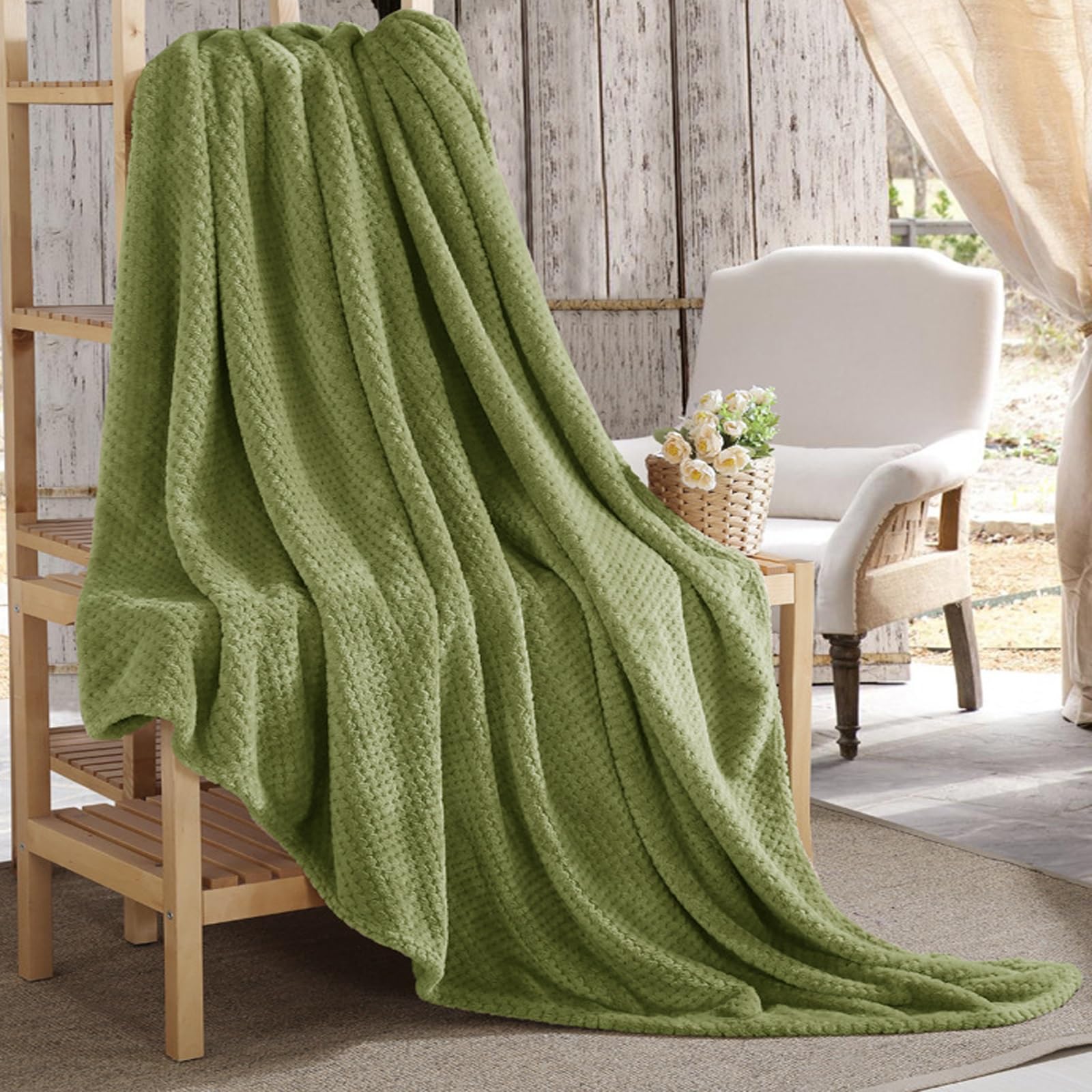 Couverture de canapé sans odeur plaid doux pour la peau sensible