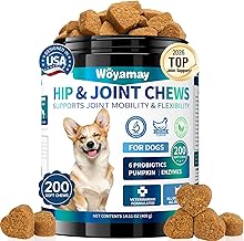 Glucosamine for Dogs, 200pcs Dog Joint Supplements for Dogs With, MSM, Chondroitin, Vitamins C & E, Dog Joint Supplements for Senior Dogs Puppies, Joints Care - Chicken Flavor