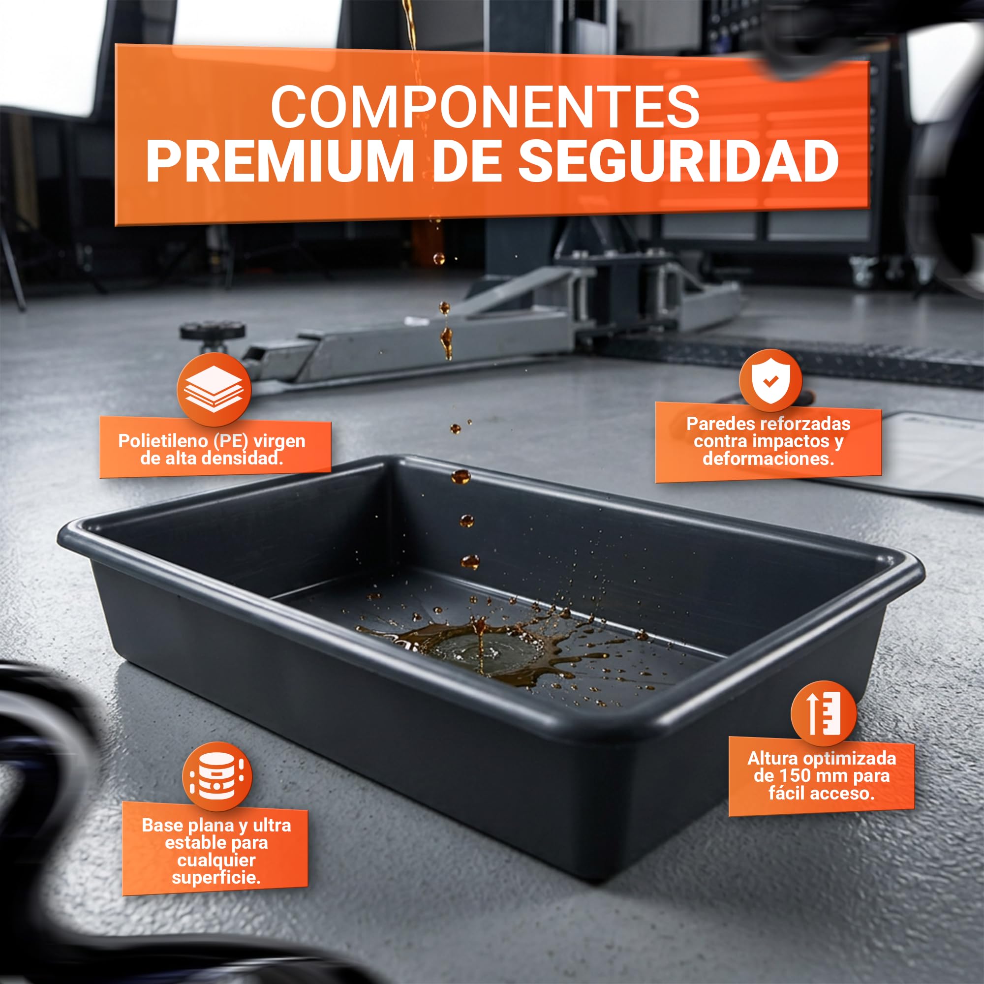 Cubeto Retención 65L | Almacenamiento, Polietileno y Goteo