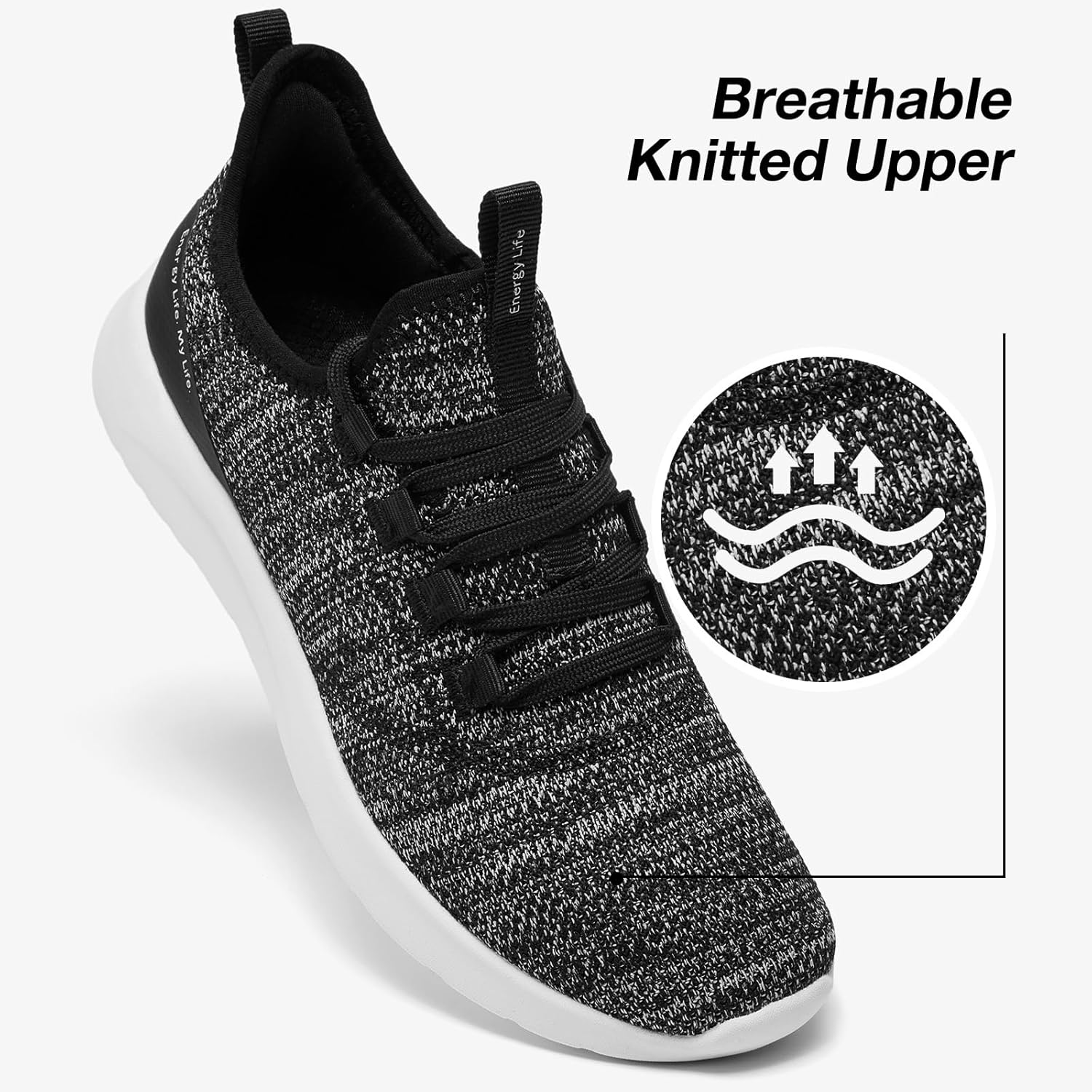 ALEADER Walking Shoes for Women Slip on Running Lightweight Comfortable Gym Shoes - Image 4