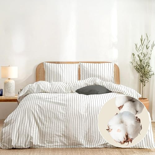 1 Housse de Couette 200x200 avec 2 taies 65x65 en Coton Dreamzie