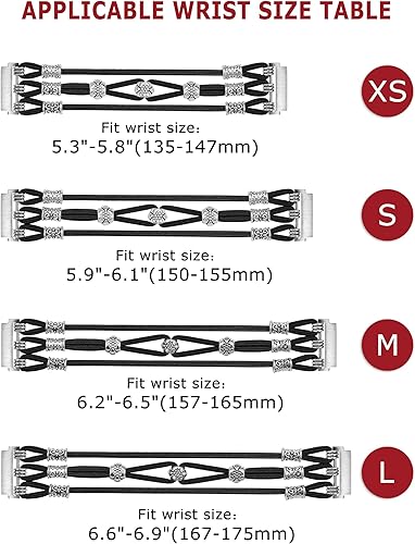 Miniatura 3 de W-RARA Pulsera de cuentas compatible con Samsung Galaxy Watch 654Active 2 de 1.575 pulgadas, 1.732 pulgadas, Watch 5 Pro de 1.772 pulgadas, Watch 6