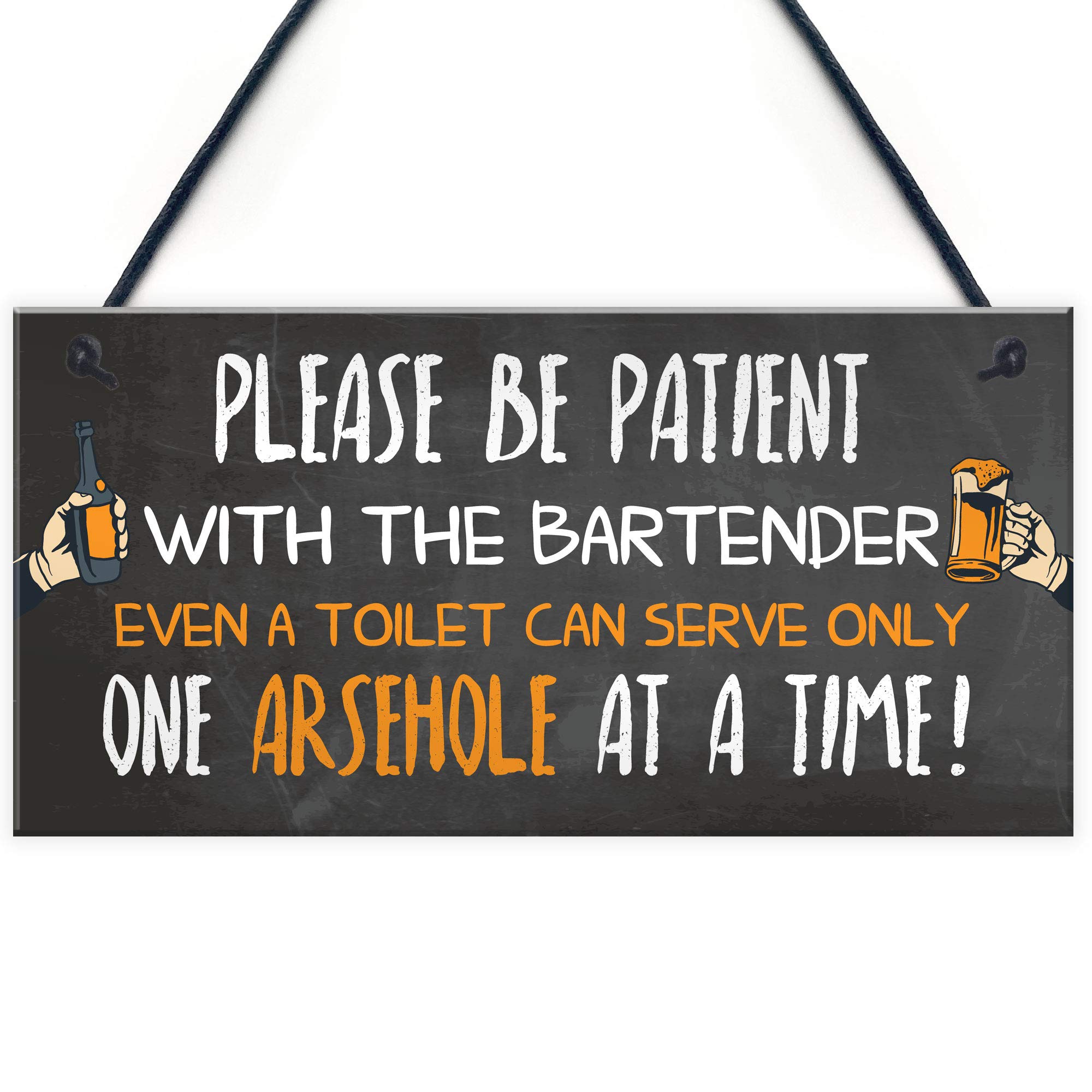 Red Ocean Funny Chalkboard Bar Sign Garden Plaque Alcohol Man Cave Vintage Beer Gin Shed Sign Gift