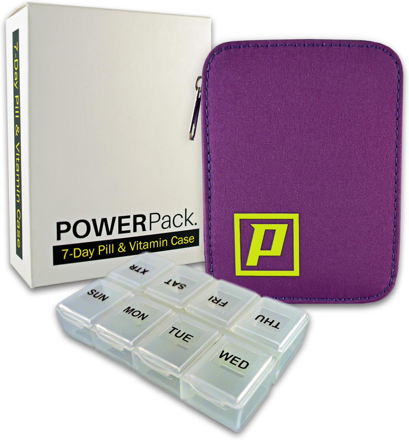 Pill Box – 7 Day Pill Box Organizer – Weekly Pill Box with Travel Case - Small Pill Box for Transportability - Daily Pill Box for Staying Organized - Weekly Pill Box