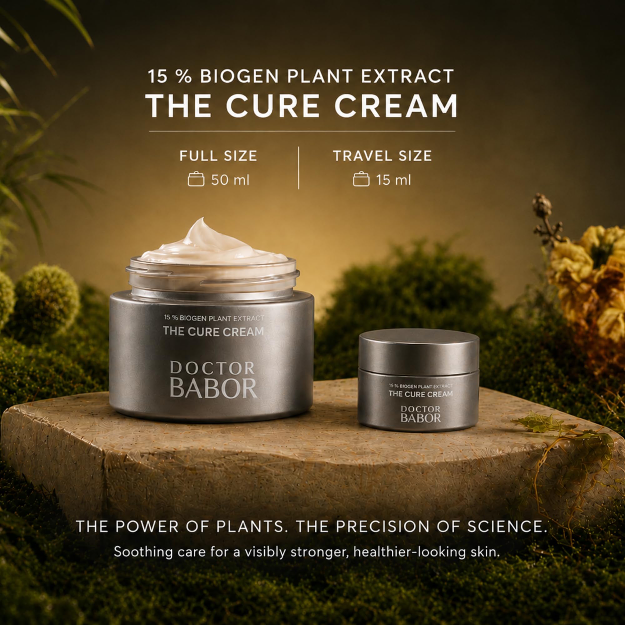 Doctor BABOR Regeneration – The Cure Cream | rewitalizująca pielęgnacja twarzy z 15% ekstraktem z biogenicznego plantacji, działa przeciwzapalnie i przeciwutleniająco, krem do twarzy, szyi i dekoltu,