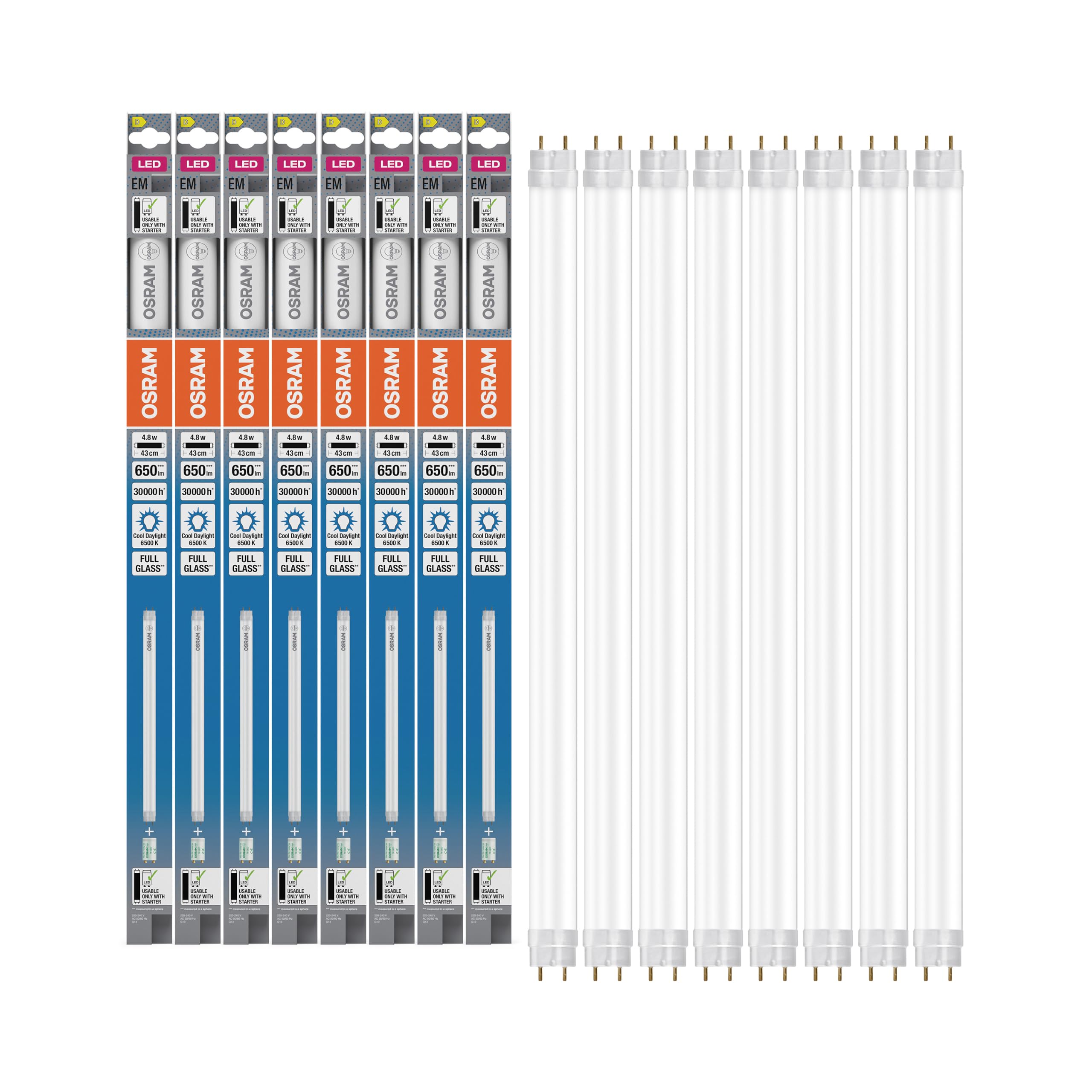 OSRAM TUBO LED T8 15 EM blanco frío 6500 K 4.8 W 650 lm