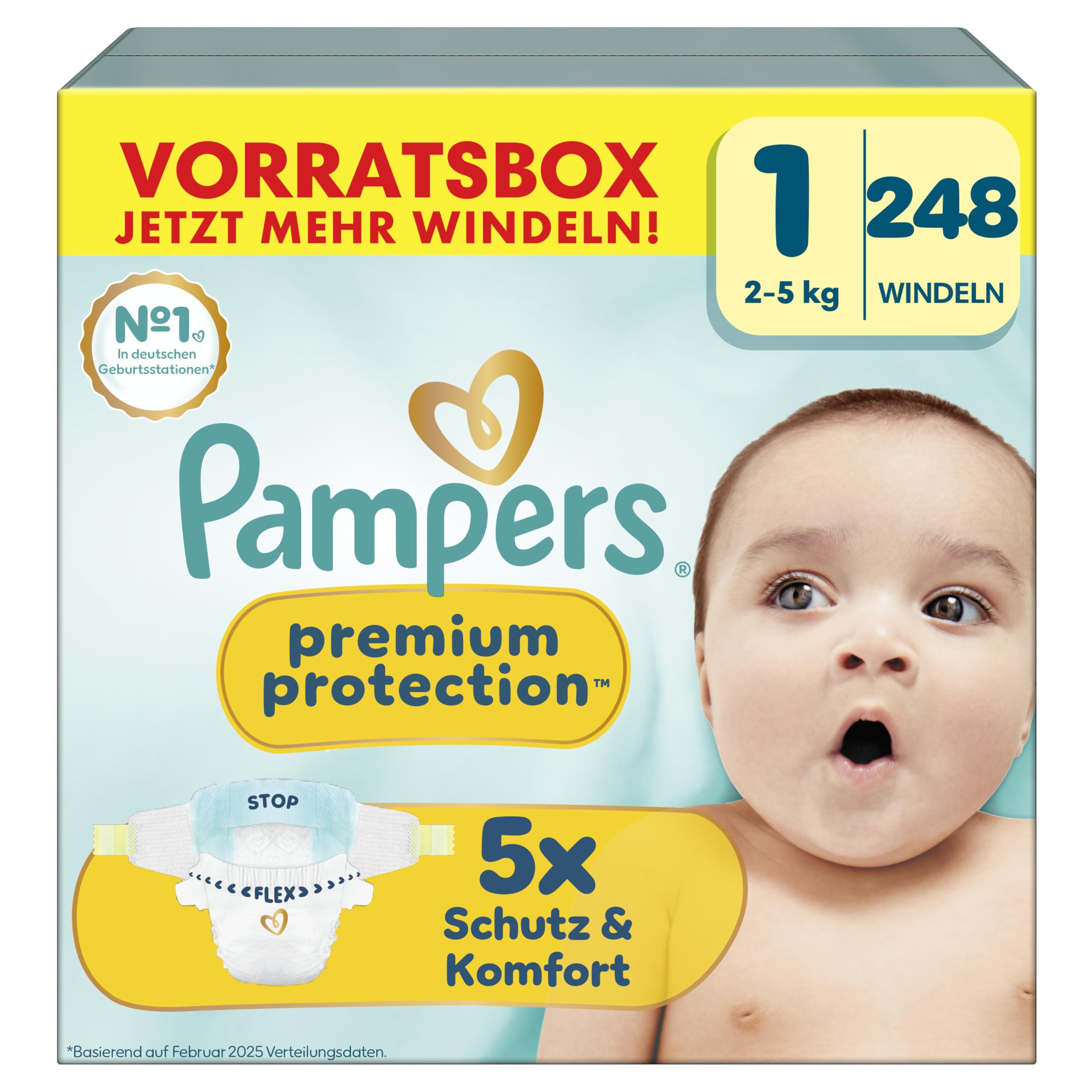 Pampers Premium Protection veličina 1 pelene 248 komada 2kg-5kg