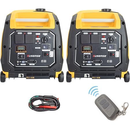 Amazon インバーター発電機 超大出力ポータブル電源 静音発電機 リモコン発電機50 60hz 100v Red並列運転 発電機