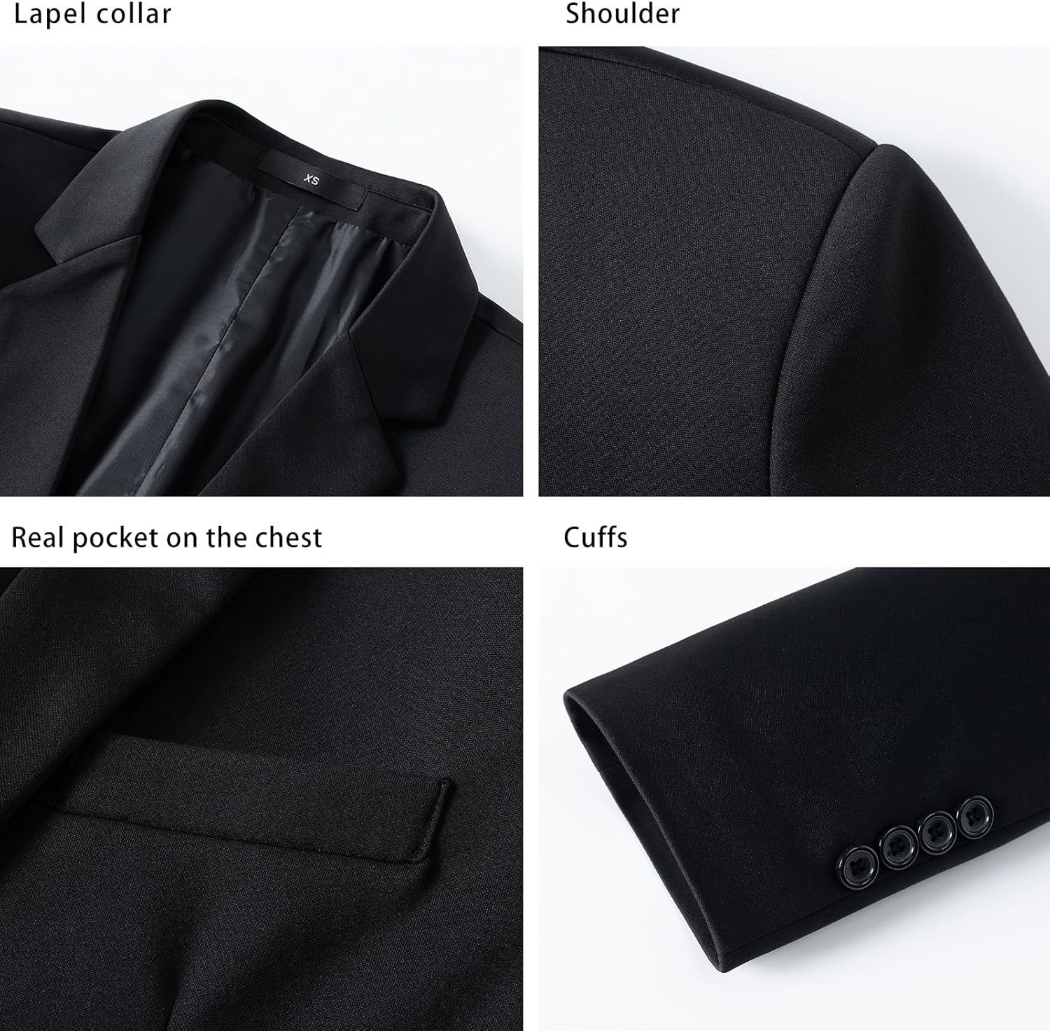 Mylldey Mens Blazers Wrinkle Free Sport Coat Business Casual Men’s One Button Slim Fit Travel Blazer Lightweight Suit Jacket