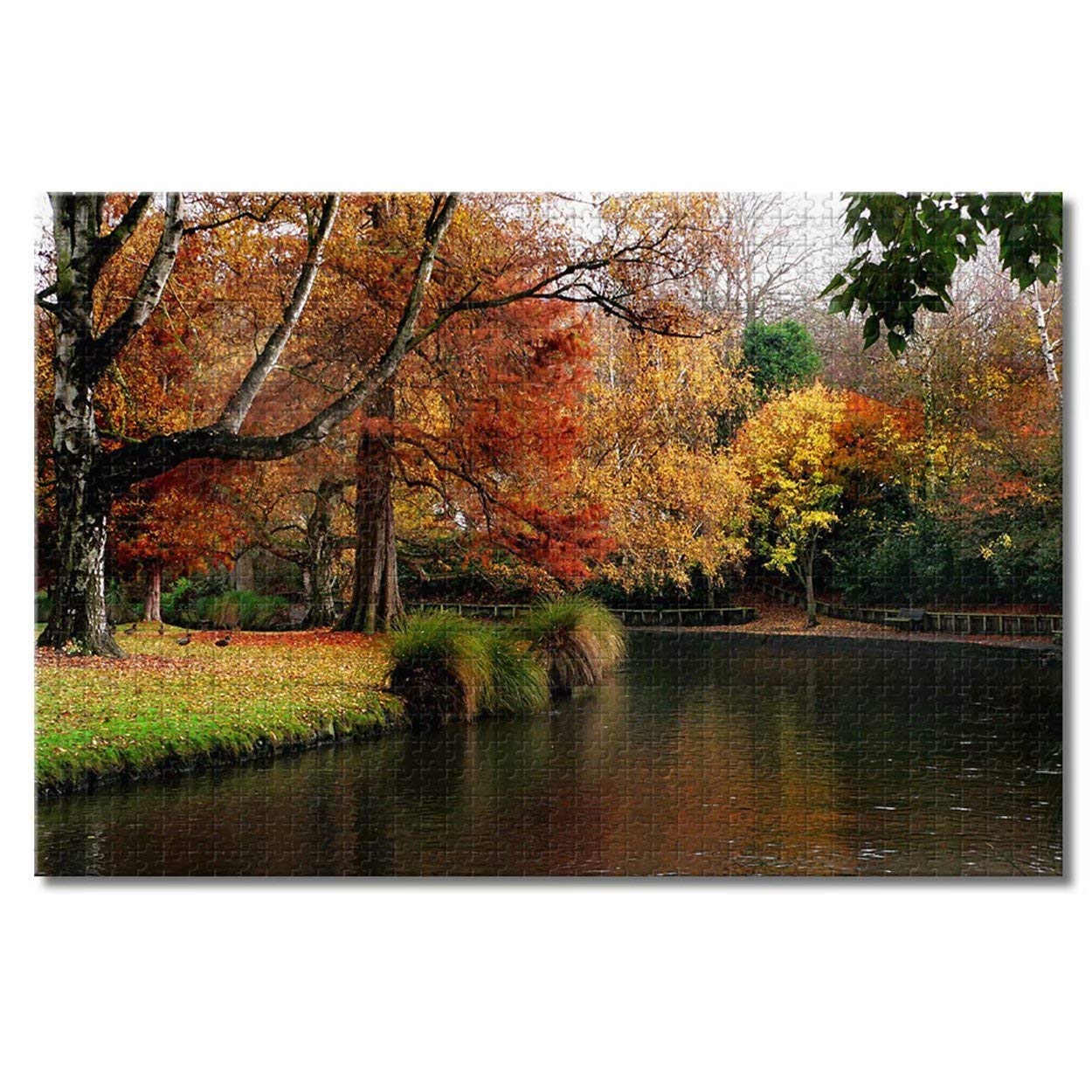 Amazon ニュージーランドクライストチャーチ植物園 大人のためのジグソーパズルキッズ1000ピース木製パズルゲームギフト用ホームデコレーション旅行のお土産 ジグソーパズル おもちゃ