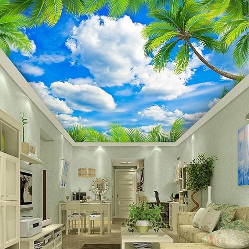 KINGCOUSE Póster de pared con diseño de árbol marrón nube para sala de estar pared de arte decorativo