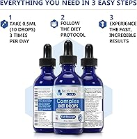 Vista 5 de Gotas de dieta complejas las mejores gotas naturales para controlar el peso para hombres y mujeres (1 botella, 2 onzas líquidas)